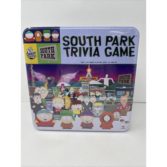 2005 South Park Trivia Game by Cardinal Industries New Sealed Metal Tin Case - Picture 1 of 4